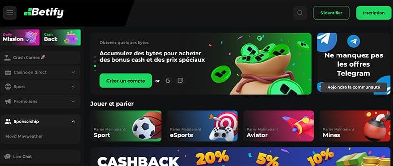 Découvrez betify online